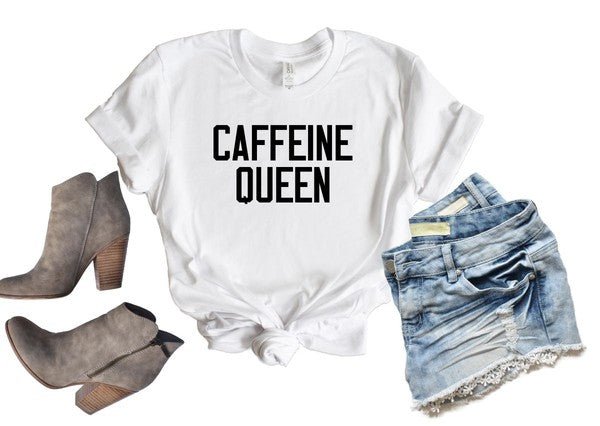 Caffeine Queen Crewneck Tee - p3 Boutique
