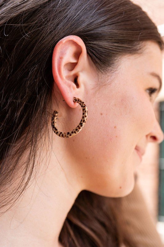 Camy Hoops - Brown Dot - p3 Boutique