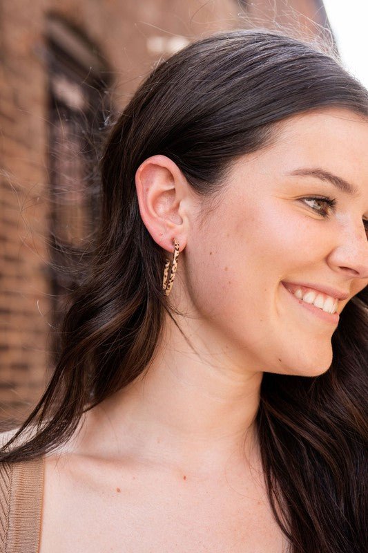Camy Hoops - Brown Dot - p3 Boutique