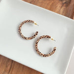 Camy Hoops - Brown Dot - p3 Boutique