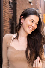 Camy Hoops - Brown Dot - p3 Boutique