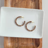 Camy Hoops - Brown Dot - p3 Boutique
