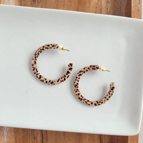 Camy Hoops - Brown Dot - p3 Boutique