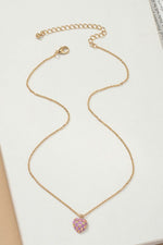 Checker Heart Pendant Necklace - p3 Boutique