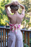 Checkerboard Pattern Tube Top Sweater - p3 Boutique