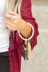 Classic Pearl Key Ring Bracelet - p3 Boutique