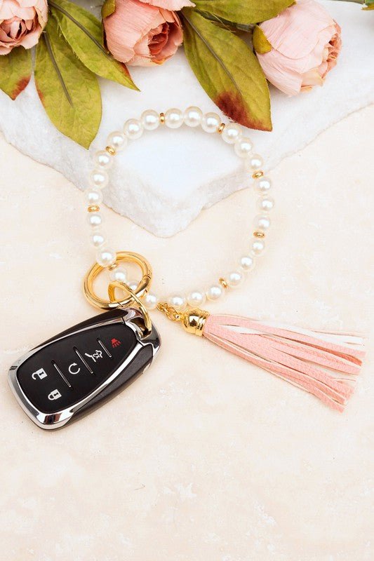 Classic Pearl Key Ring Bracelet - p3 Boutique