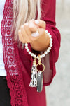 Classic Pearl Key Ring Bracelet - p3 Boutique