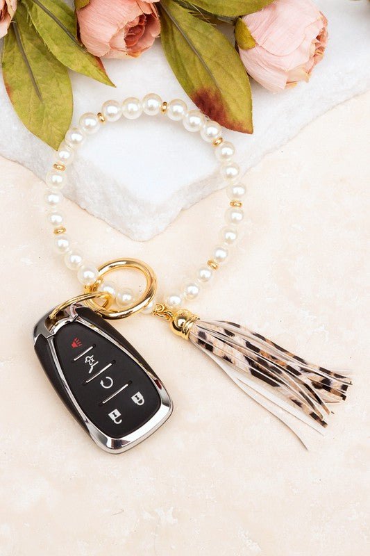 Classic Pearl Key Ring Bracelet - p3 Boutique