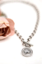 Coin Accent Chain Necklace - p3 Boutique