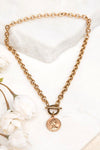 Coin Accent Chain Necklace - p3 Boutique