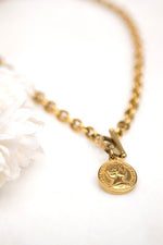 Coin Accent Chain Necklace - p3 Boutique