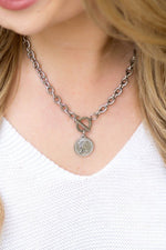 Coin Accent Chain Necklace - p3 Boutique