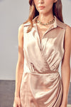 Collar Wrap Dress - p3 Boutique