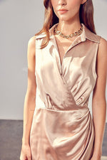 Collar Wrap Dress - p3 Boutique