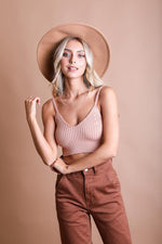 Contour Rib Knit Brami Lounge Top - p3 Boutique