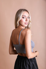 Contour Rib Knit Brami Lounge Top - p3 Boutique