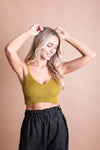 Contour Rib Knit Brami Lounge Top - p3 Boutique
