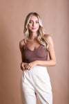 Contour Rib Knit Brami Lounge Top - p3 Boutique