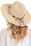 Cotton Tassel Hat Band Straw Sun Hat - p3 Boutique