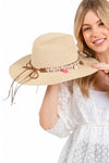 Cotton Tassel Hat Band Straw Sun Hat - p3 Boutique