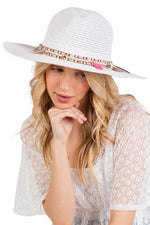 Cotton Tassel Hat Band Straw Sun Hat - p3 Boutique