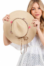 Cotton Tassel Hat Band Straw Sun Hat - p3 Boutique