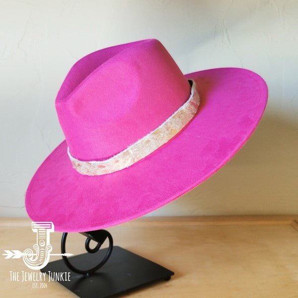 Cream Metallic Western Leather Band Choice Hat - p3 Boutique