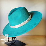 Cream Metallic Western Leather Band Choice Hat - p3 Boutique