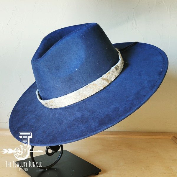 Cream Metallic Western Leather Band Choice Hat - p3 Boutique