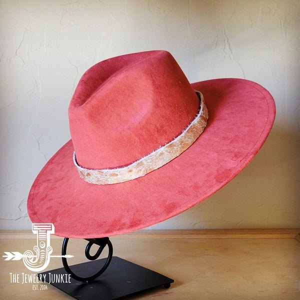 Cream Metallic Western Leather Band Choice Hat - p3 Boutique