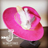 CreamMetallic Feather&Turq Slab Hatband Choice Hat - p3 Boutique