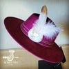 CreamMetallic Feather&Turq Slab Hatband Choice Hat - p3 Boutique