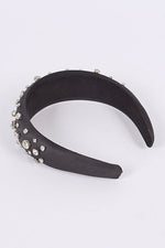 Crystal Studs Puffy Headband - p3 Boutique