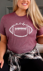 Cursive Football Game Day Graphic Tee - p3 Boutique