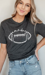 Cursive Football Game Day Graphic Tee - p3 Boutique