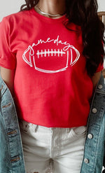 Cursive Football Game Day Graphic Tee - p3 Boutique