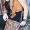 Dark Brown Vinatge Cuff X pattern - p3 Boutique