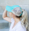 Distressed Messy Bun Hat Cap - p3 Boutique