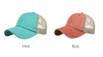 Distressed Messy Bun Hat Cap - p3 Boutique