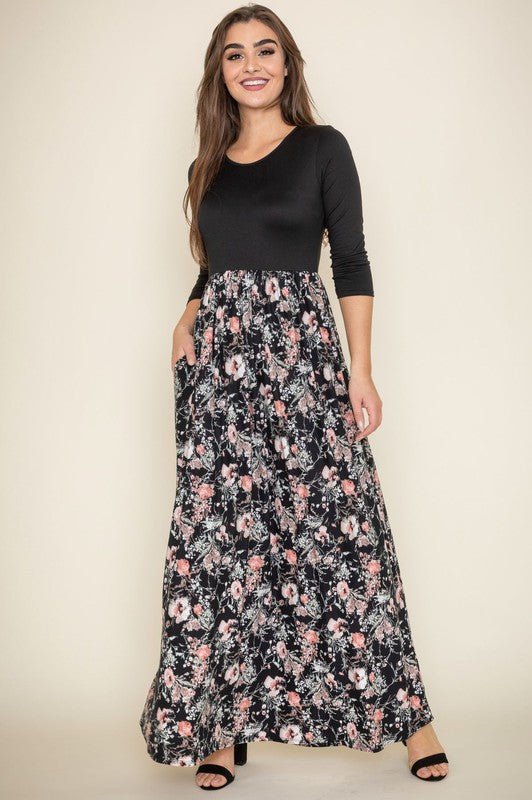 Ditsy Floral Maxi Dress - p3 Boutique