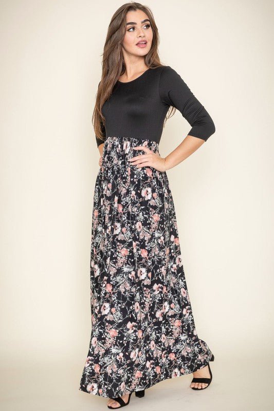 Ditsy Floral Maxi Dress - p3 Boutique