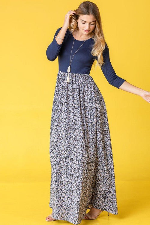 Ditsy Floral Maxi Dress - p3 Boutique