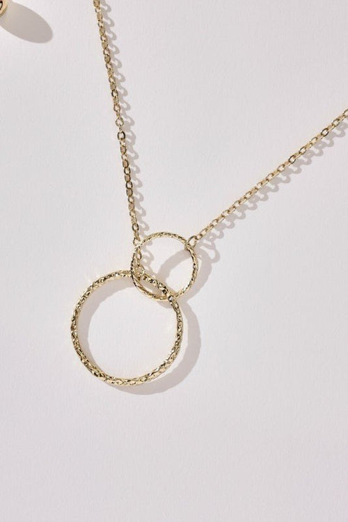 DOUBLE CIRCLE NECKLACE - p3 Boutique