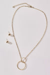 DOUBLE CIRCLE NECKLACE - p3 Boutique
