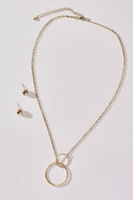 DOUBLE CIRCLE NECKLACE - p3 Boutique