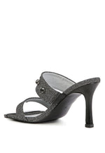EDM Queen Diamante Embellished Glitter Sandals - p3 Boutique