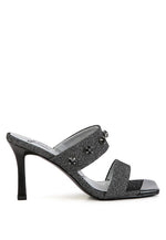 EDM Queen Diamante Embellished Glitter Sandals - p3 Boutique