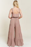 ELASTIC STRAP TIERED JUMPSUIT - p3 Boutique