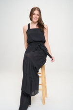 ELASTIC STRAP TIERED JUMPSUIT - p3 Boutique